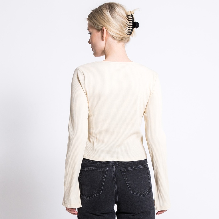 Ribbestrikket topp "Milja" Ribbestrikket topp "Milja"